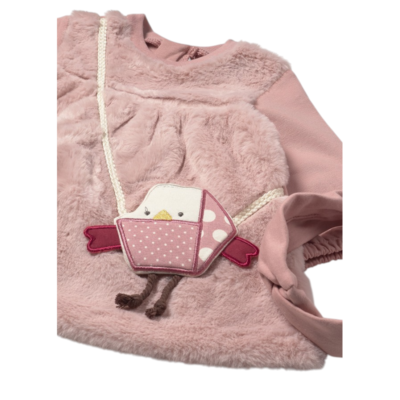 Vestido con bolsito y diadema recién nacida MAYORAL Mellow