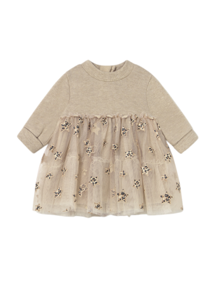 Vestido tul recién nacida MAYORAL Cereal