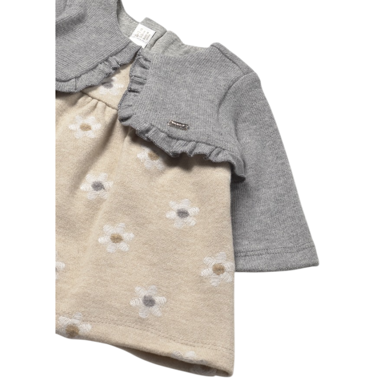 Vestido con rebeca simulada recién nacida MAYORAL Arena