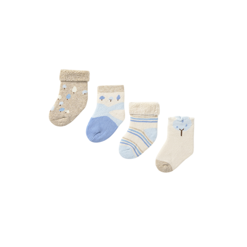 Set 4 calcetines recién nacido MAYORAL Nube