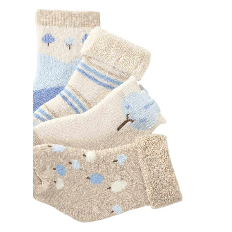 Set 4 calcetines recién nacido MAYORAL Nube