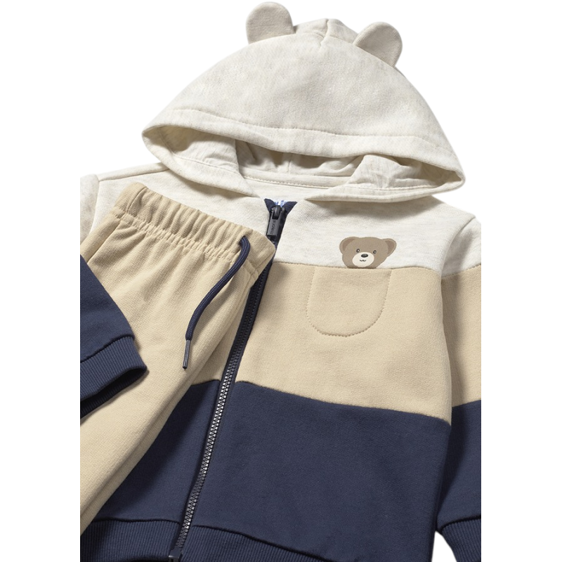 Chándal 3 piezas tricolor bebé MAYORAL Azul