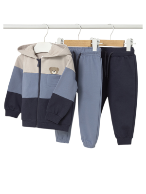 Chándal 3 piezas tricolor bebé MAYORAL Iceberg