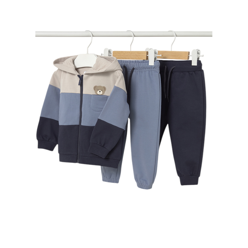 Chándal 3 piezas tricolor bebé MAYORAL Iceberg