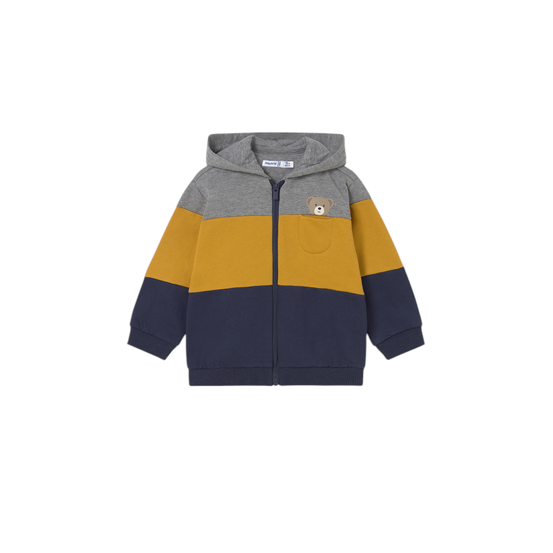 Chándal 3 piezas tricolor bebé MAYORAL Mostaza