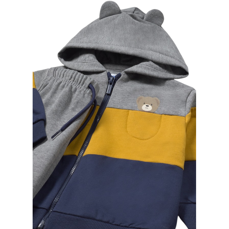 Chándal 3 piezas tricolor bebé MAYORAL Mostaza