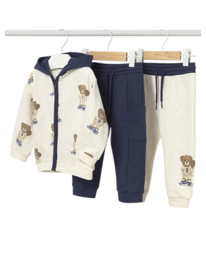 Chándal 2 pantalones estampado bebé MAYORAL Azul
