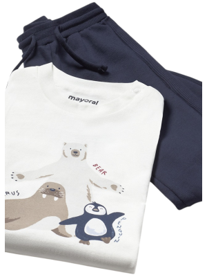 Chándal 3 piezas animalitos bebé MAYORAL Rojo 2