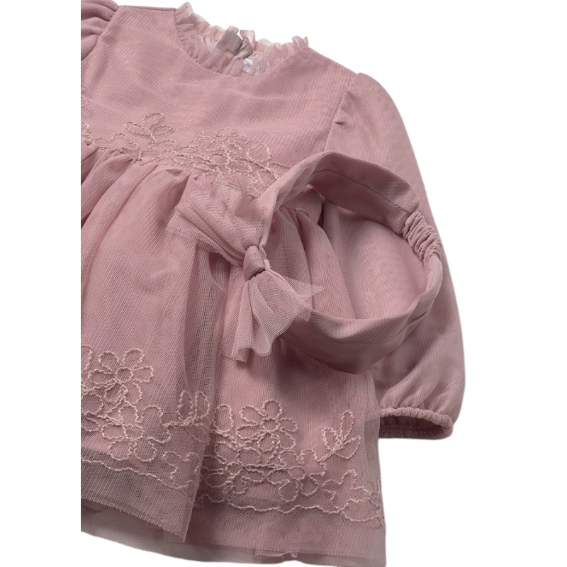 Vestido ceremonia tul bordado bebé MAYORAL Cuarzo