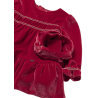 Vestido terciopelo con diadema bebé MAYORAL Rojo