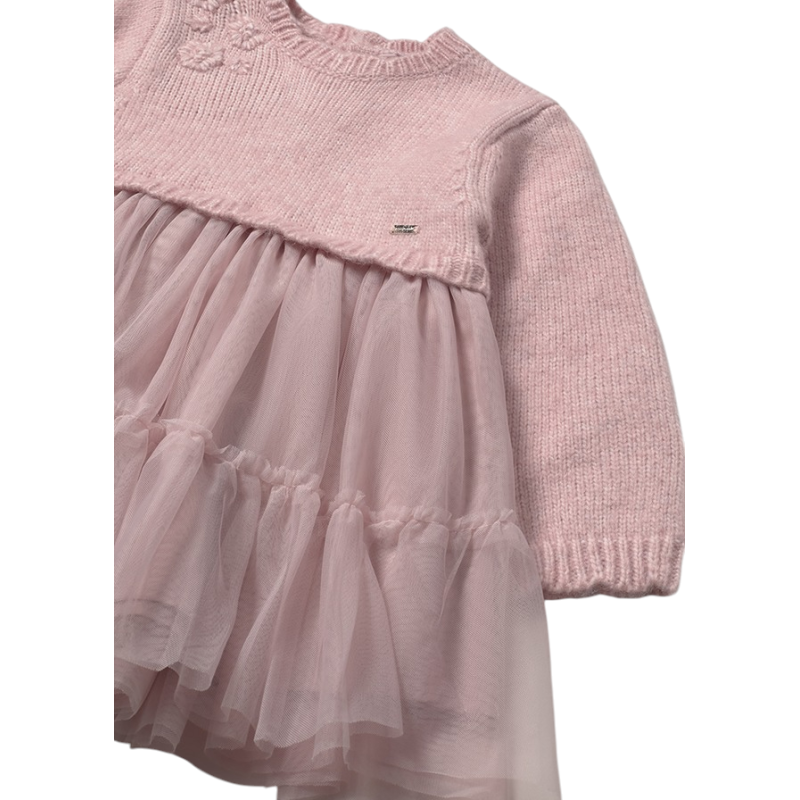 Vestido combinado tricot bebé MAYORAL Cuarzo