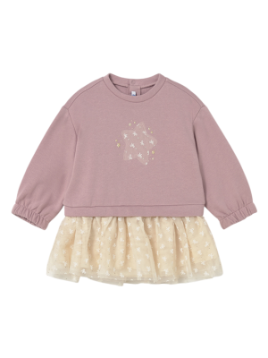 Vestido combinado tul estrella bebé MAYORAL Cuarzo