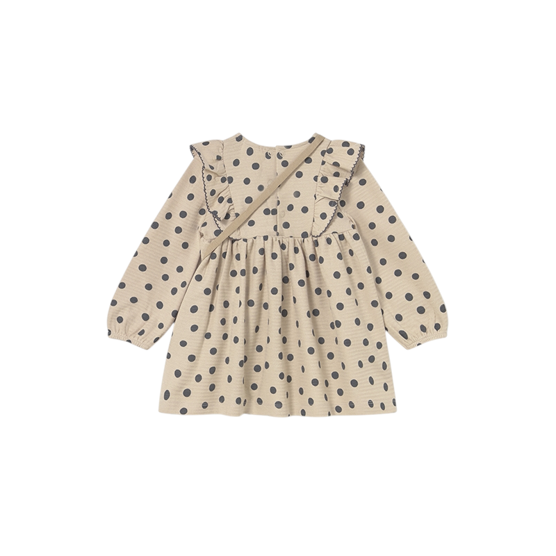 Vestido estampado con bolso bebé MAYORAL Tapioca