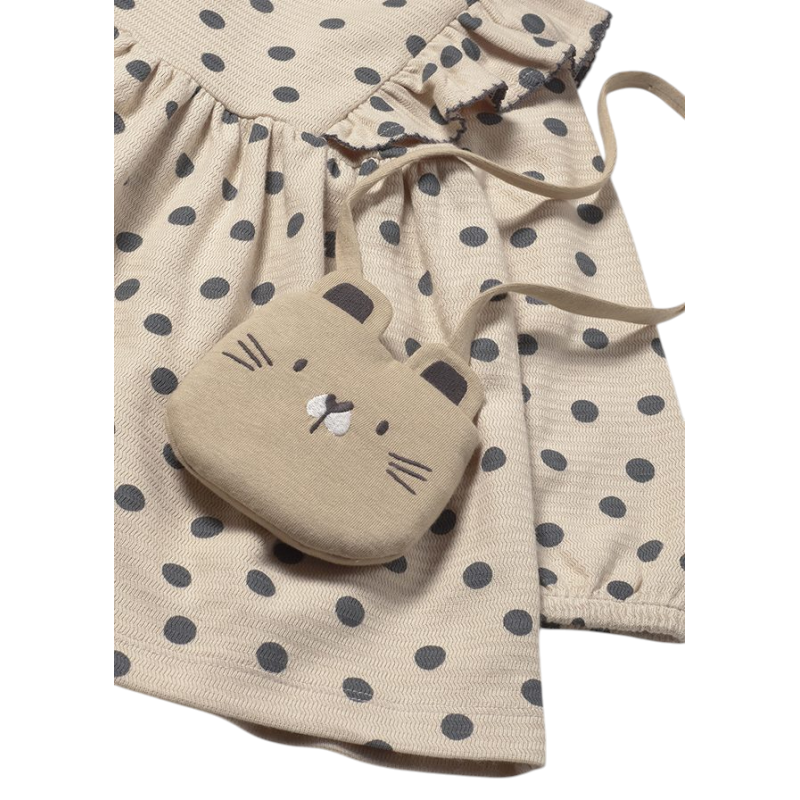 Vestido estampado con bolso bebé MAYORAL Tapioca
