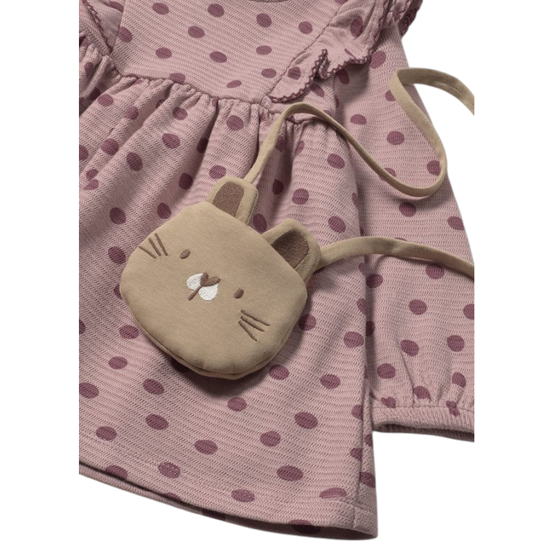 Vestido estampado con bolso bebé MAYORAL Cuarzo