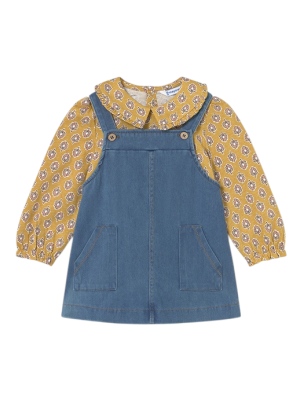 Conjunto falda peto y camiseta bebé MAYORAL Medio