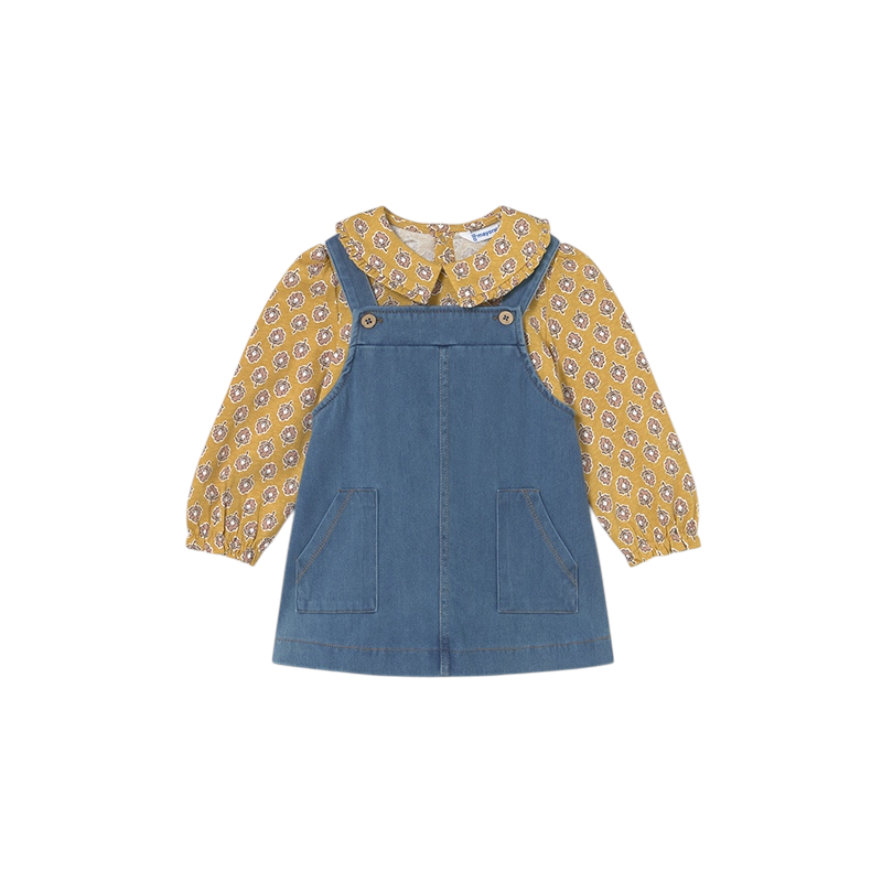 Conjunto falda peto y camiseta bebé MAYORAL Medio