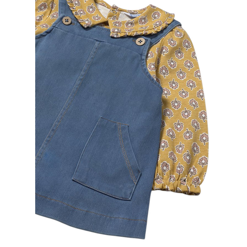 Conjunto falda peto y camiseta bebé MAYORAL Medio