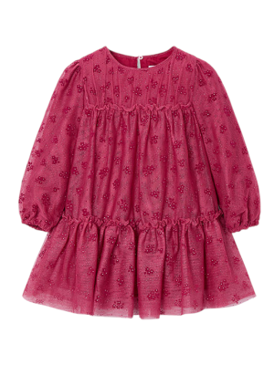 Vestido tul niña MAYORAL Color Cereza