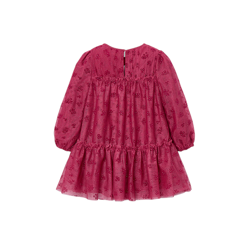 Vestido tul niña MAYORAL Color Cereza