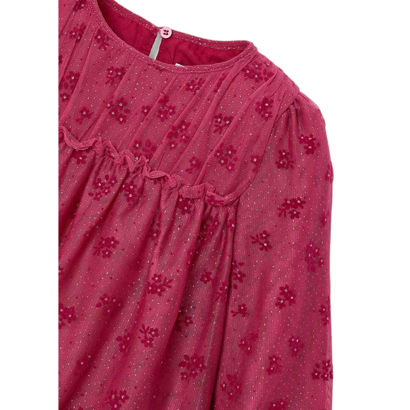 Vestido tul niña MAYORAL Color Cereza