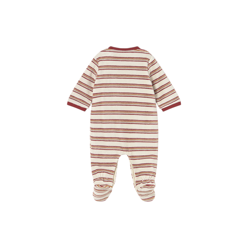 Pelele Pijama tundosado rayas recién nacido MAYORAL Cayena