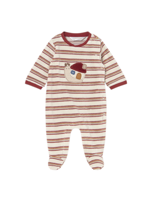 Pelele Pijama tundosado rayas recién nacido MAYORAL Cayena