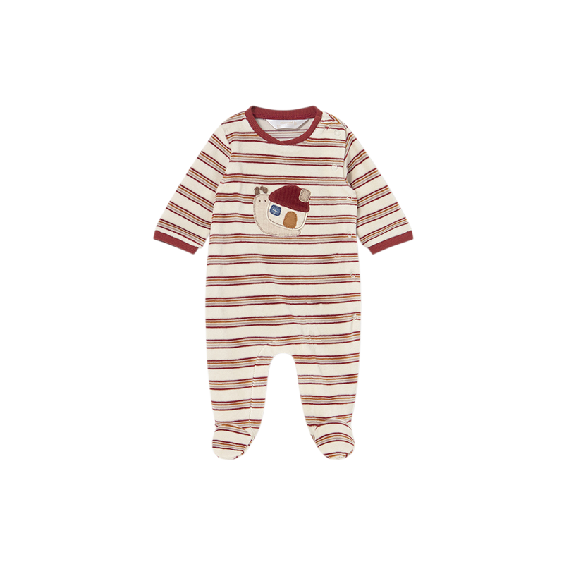 Pelele Pijama tundosado rayas recién nacido MAYORAL Cayena
