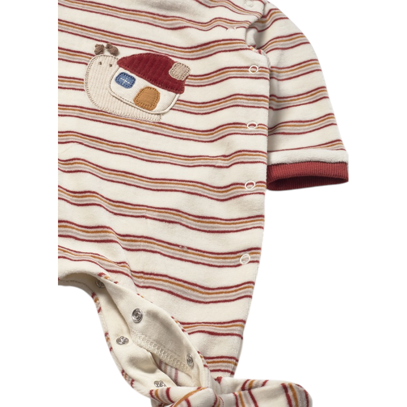 Pelele Pijama tundosado rayas recién nacido MAYORAL Cayena