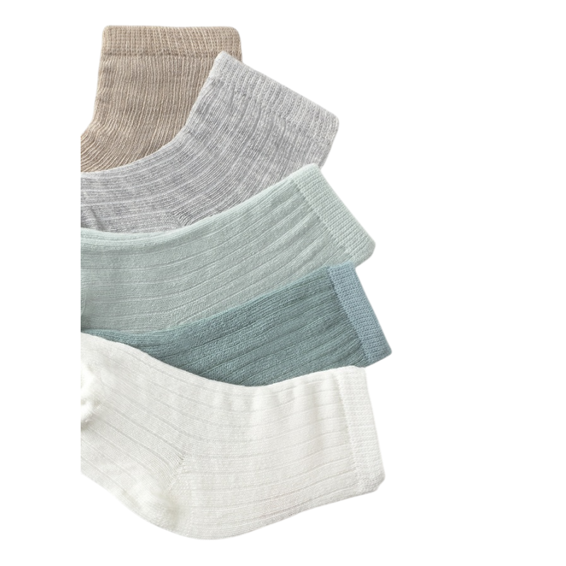 Set 6 calcetines lisos recién nacido MAYORAL Verdes