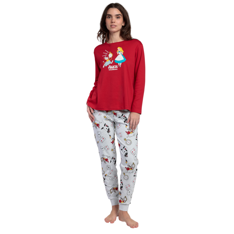 Pijama Mujer Invierno DISNEY Alicia en el País de las Maravillas
