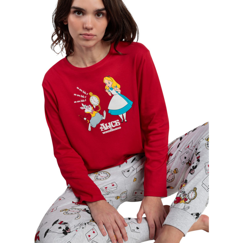 Pijama Mujer Invierno DISNEY Alicia en el País de las Maravillas