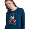 Pijama Mujer Invierno DISNEY Mickey y Minnie Marino