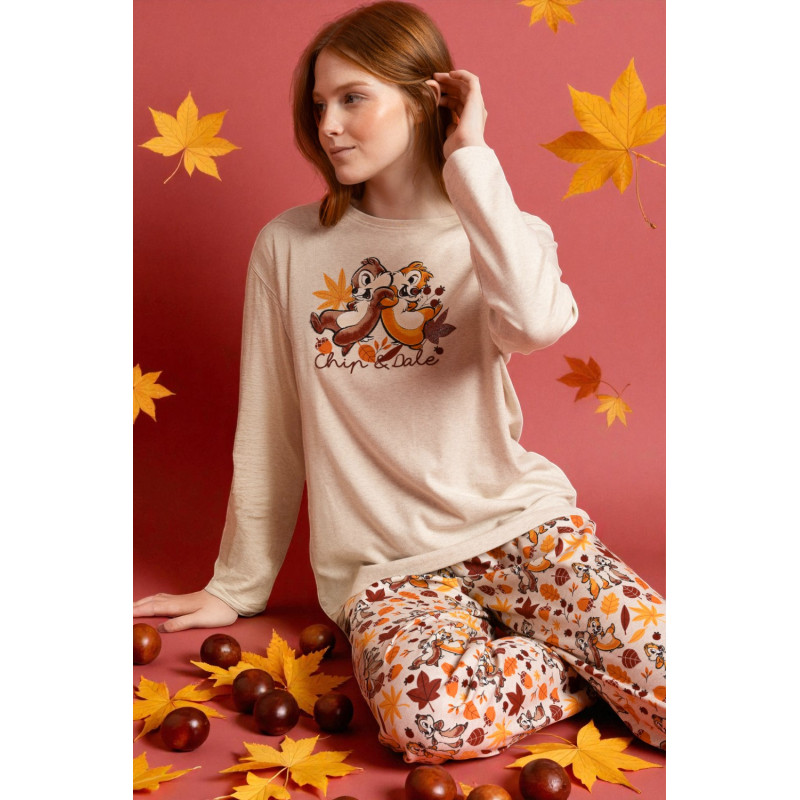 Pijama de Mujer Invierno DISNEY Chip y Chop