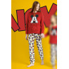 Pijama de Mujer Invierno DISNEY Mickey Mouse Rojo
