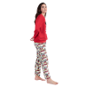 Pijama de Mujer Invierno DISNEY Mickey Mouse Rojo