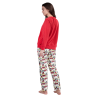 Pijama de Mujer Invierno DISNEY Mickey Mouse Rojo
