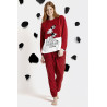 Pijama de Mujer Invierno DISNEY 101 Dálmatas Rojo