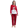 Pijama de Mujer Invierno DISNEY 101 Dálmatas Rojo