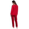 Pijama de Mujer Invierno DISNEY 101 Dálmatas Rojo