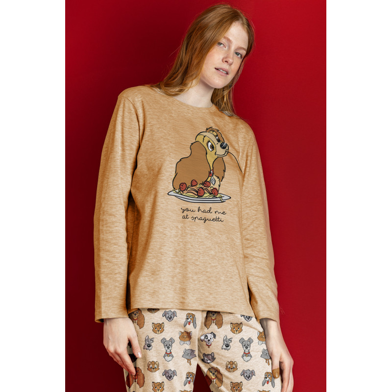 Pijama de Mujer Invierno DISNEY La Dama y el Vagabundo