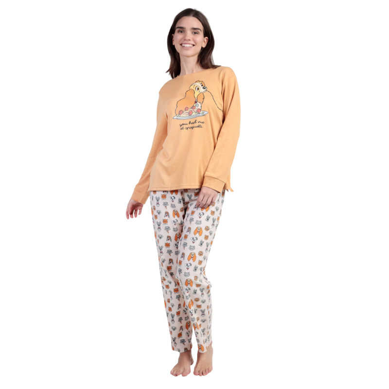 Pijama de Mujer Invierno DISNEY La Dama y el Vagabundo