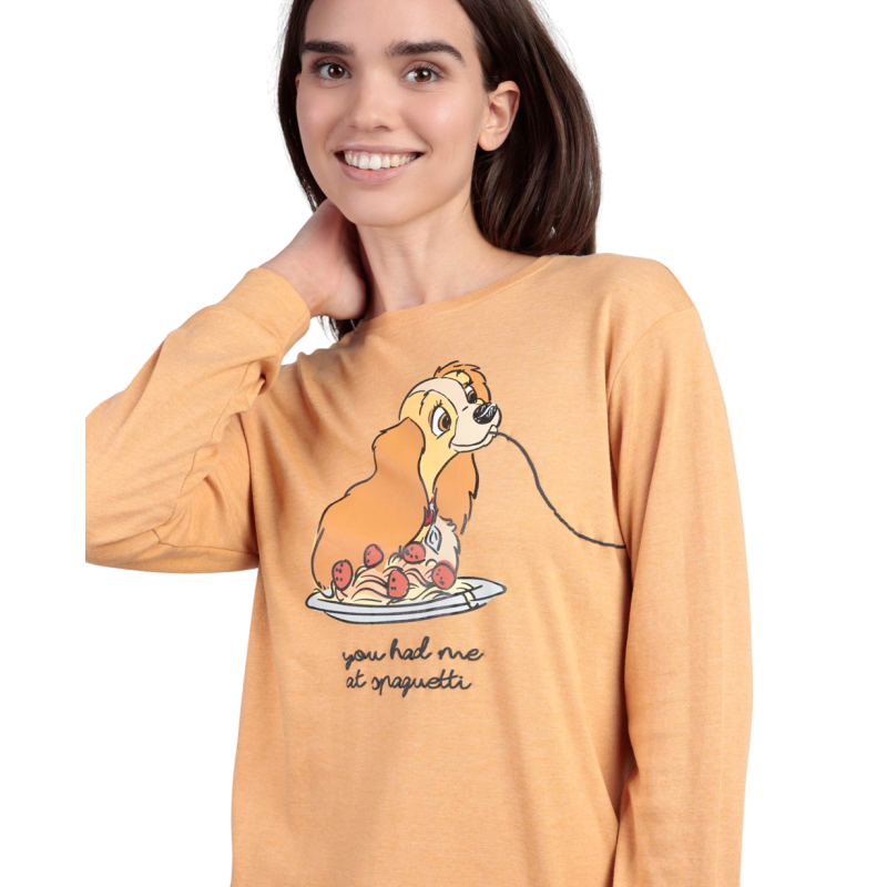 Pijama de Mujer Invierno DISNEY La Dama y el Vagabundo