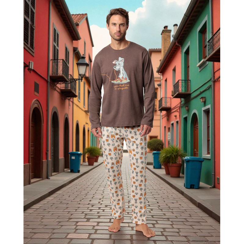 Pijama de Hombre Invierno DISNEY La Dama y el Vagabundo