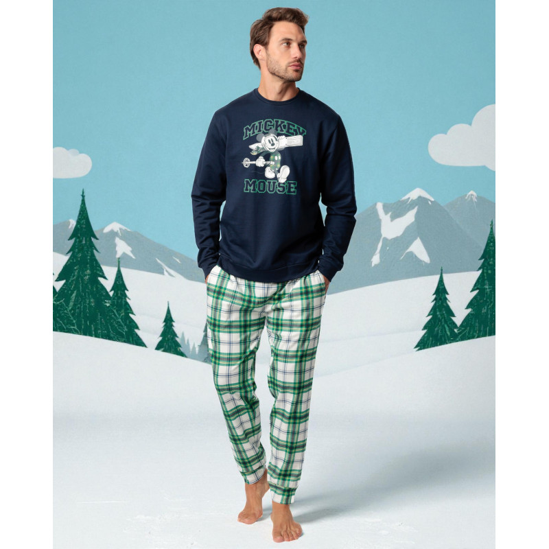 Pijama de Hombre Invierno DISNEY Mickey Mouse Esquí