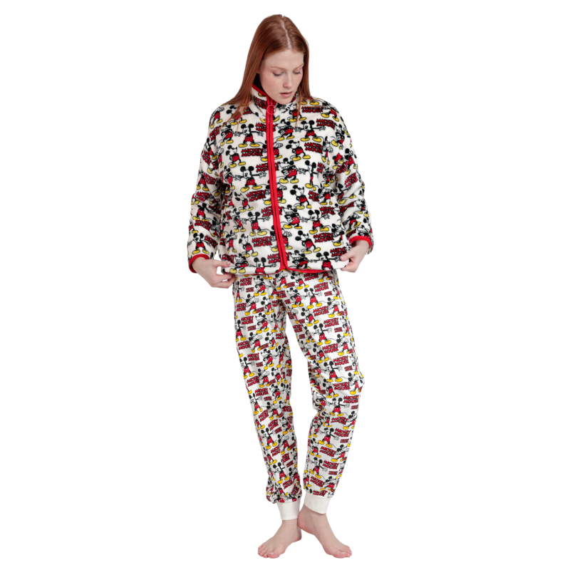 Bata de Mujer Invierno DISNEY Mickey Mouse Rojo