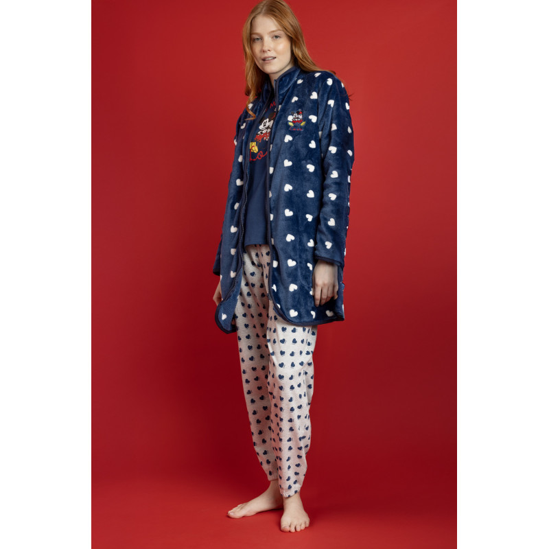 Bata de Mujer Invierno DISNEY Mickey Mouse Marino