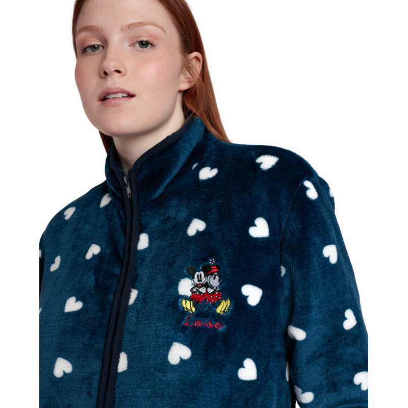 Bata de Mujer Invierno DISNEY Mickey Mouse Marino