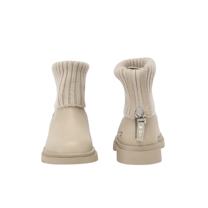 Botín biker piel tricot niña MAYORAL Arena