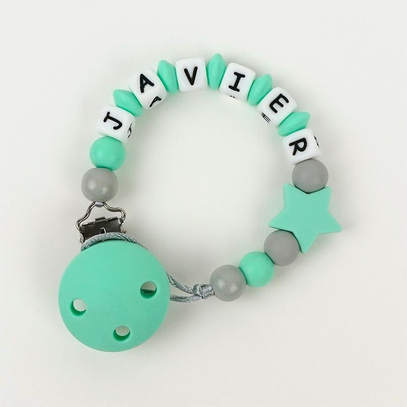 Personalized Menta Star silicone chain